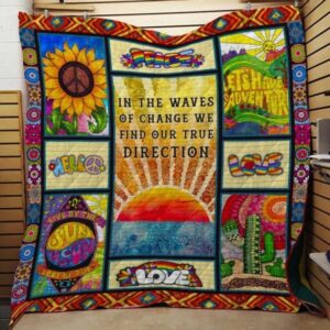Hippie Quilt Blanket Ver 4  Quilt